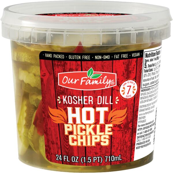 Small JPG-7025301241 Our Family Kosher Dill Hot Pickle Chips