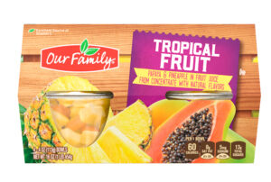 7025322138 OF Tropical Fruit Cups 4ct