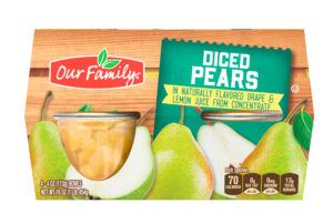 7025322144 OF Diced Pear Cups 4ct