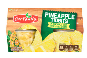 7025322147 OF Pineapple Tidbits Cups 4ct