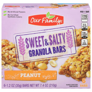 Our Family Sweet & Salty Peanut Granola Bars 6 ea