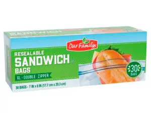 Resealable Sandwich Bags 07025343392