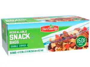 Resealable Snack Bags 07025343401