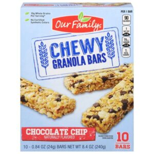 Small JPG-Our Family Chewy Chocolate Chip Granola Bars 10 ea