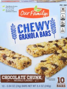 Small JPG-Our Family Chewy Chocolate Chunk Granola Bars 10 ea