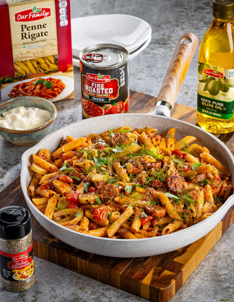 One-Skillet Chicken Sausage Penne