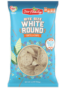 Bite Size White Round Tortilla Chips