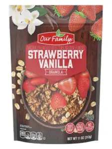 Strawberry Vanilla Granola 12 oz 07025301522